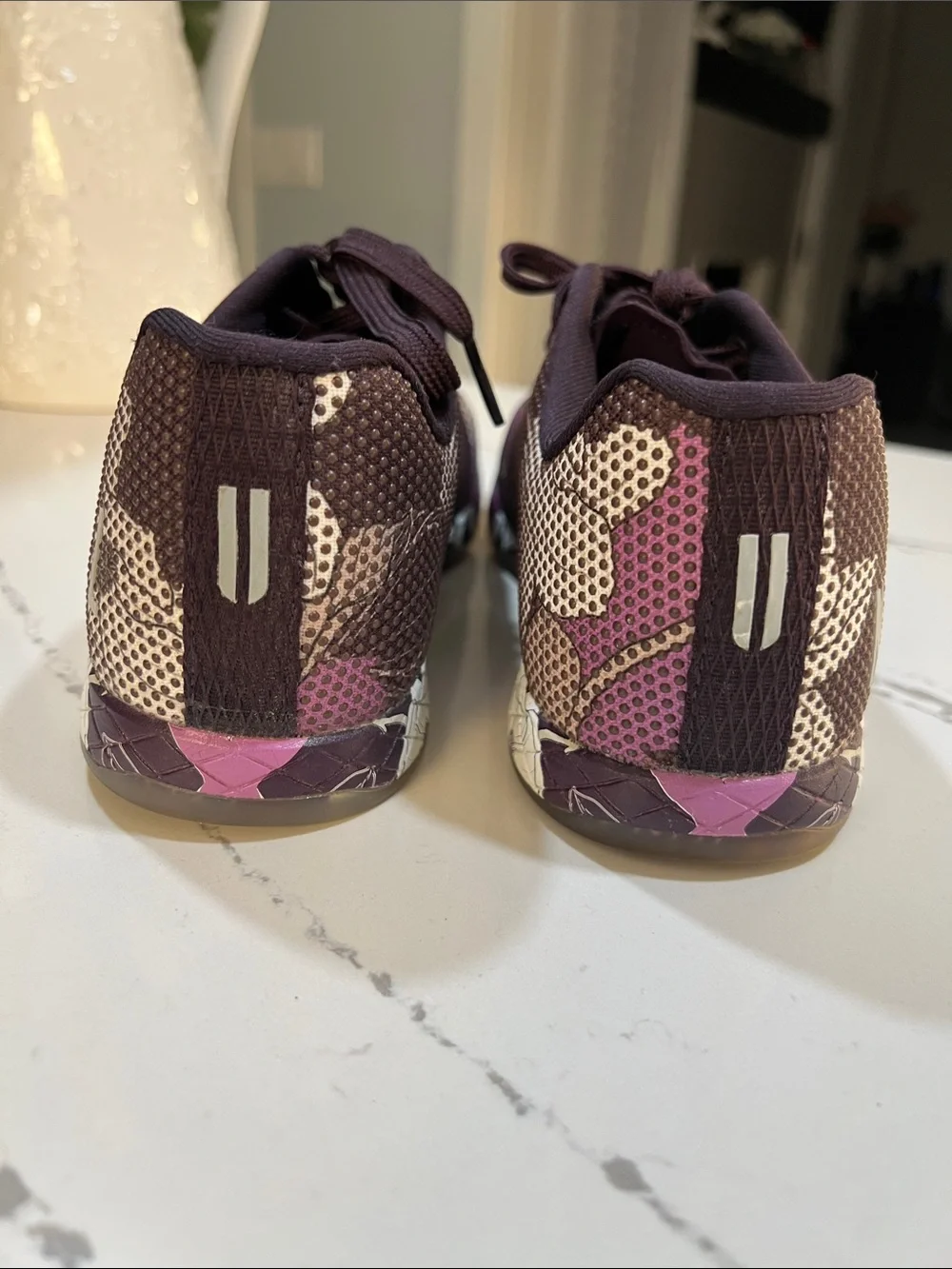NOBULL Purple Floral Pattern Women’s Athletic Shoes size W8